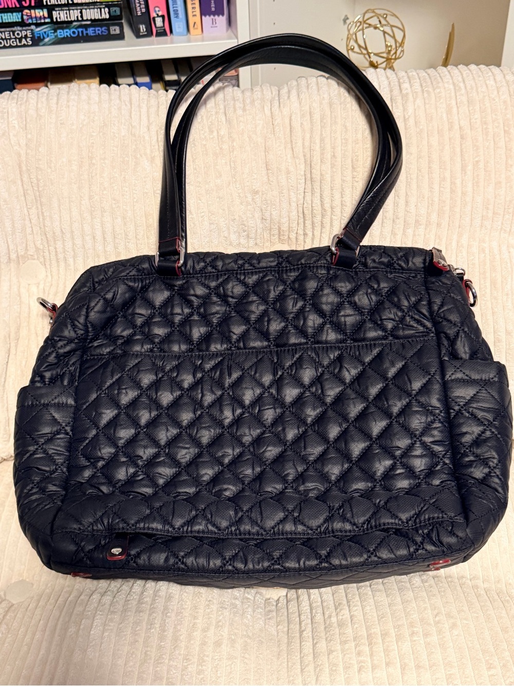 MZ Wallace Quilted Crosby Tote  - Black - Picture 2 of 3